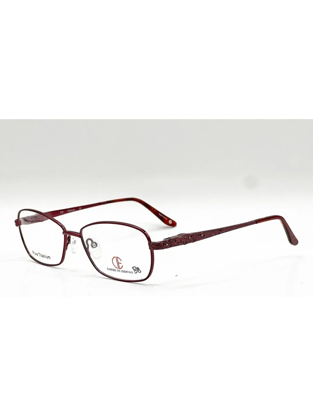 Classique Eye Essentials Sec311T Burgundy C1 Authentic Eyeglasses 53-15-135